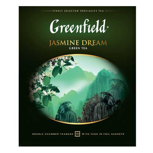 Чай зеленый Greenfield Jasmine Dream 100 пакетиков в Да