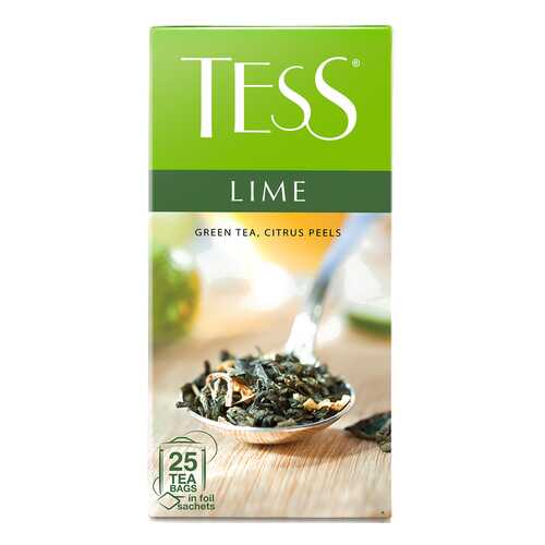 Чай зеленый Tess Lime 25 пакетиков в Да