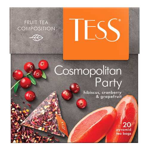 Чайный напиток в пирамидках Tess Cosmopolitan Party 20 пакетиков в Да