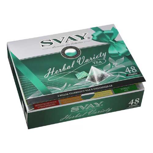 Подарочный набор Svay herbal variety 8 видов травянного чая 48 пакетиков в Да