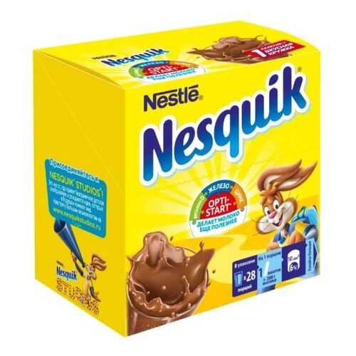 Какао-напиток NESQUIK OPTI-START быстрорастворимый 28 пакетиков в Да