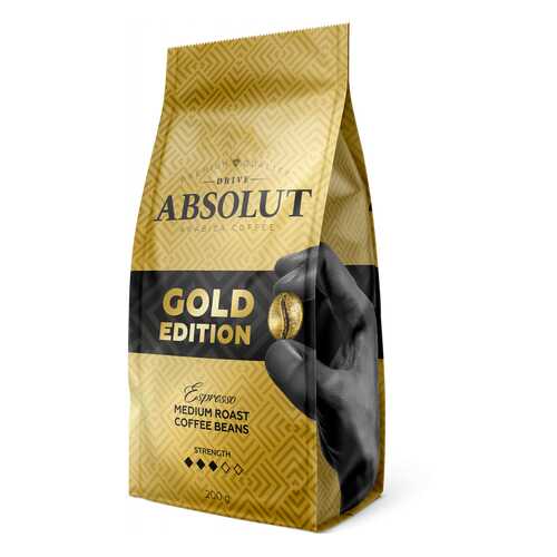 Кофе Absolut Drive Gold Edition в зернах 200 г в Да