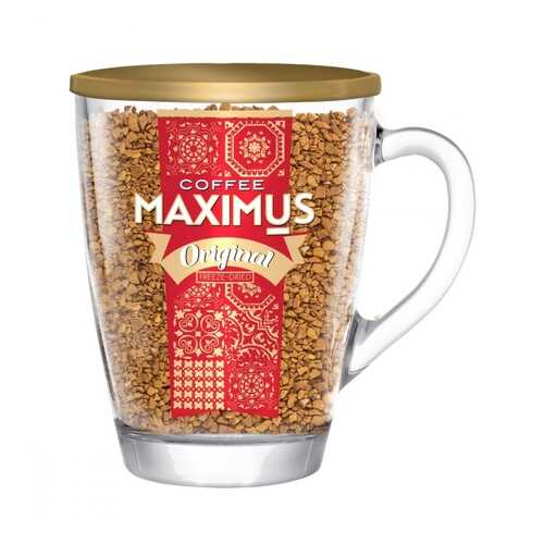 Кофе Maximus Original растворимый в стеклянной кружке 70 г в Да