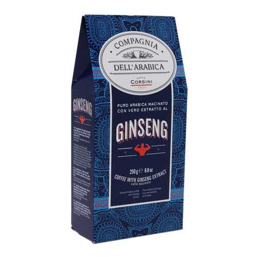 Кофе молотый Dell'Arabica Puro Arabica Con Estrarro Al Ginseng в Да