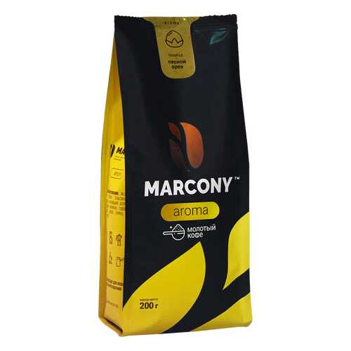 Кофе молотый MARCONY AROMA со вкусом лесного ореха 200г в Да