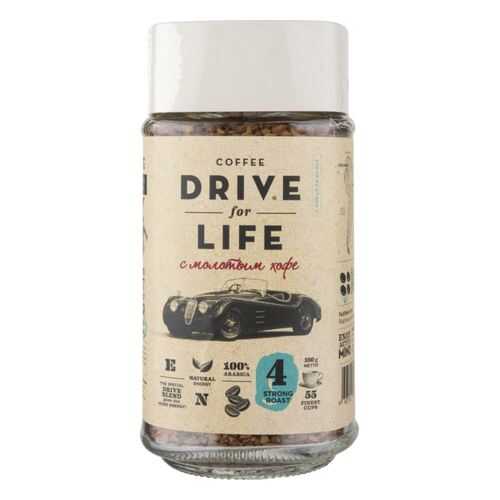 Кофе растворимый Drive for Life strong roast с молотым 100 г в Да