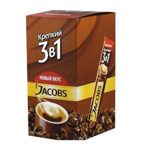 Кофе растворимый Jacobs 3в1 крепкий 24*12 г в Да