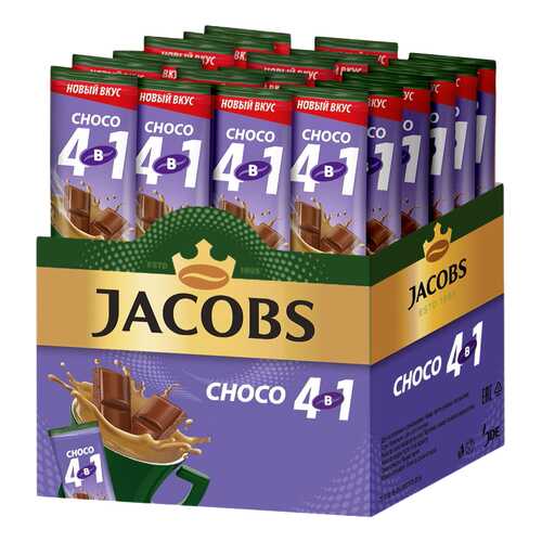 Кофе растворимый Jacobs 4в1 choco 24 стика в Да