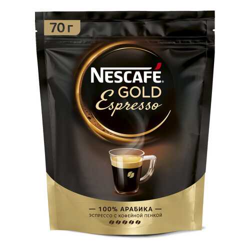 Кофе растворимый Nescafe gold espresso пакет 70 г в Да