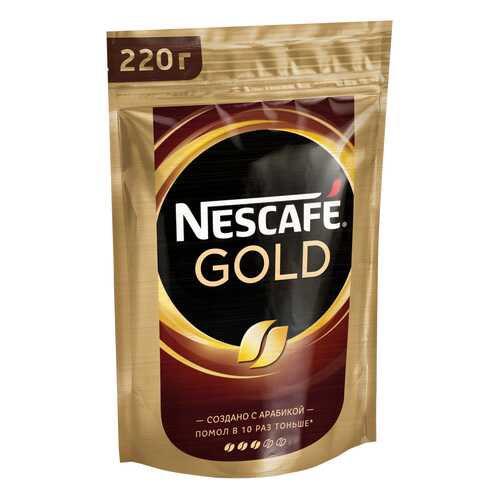 Кофе растворимый Nescafe gold пакет 220 г в Да