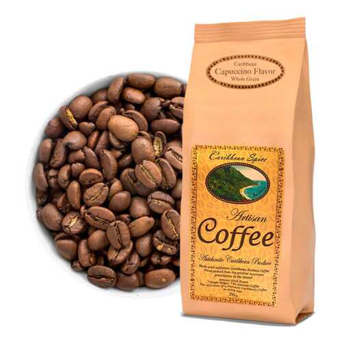 Кофе в зернах Caribbean Spice Artisan Kosher Coffee Cappucino Grain капучино 250 г в Да