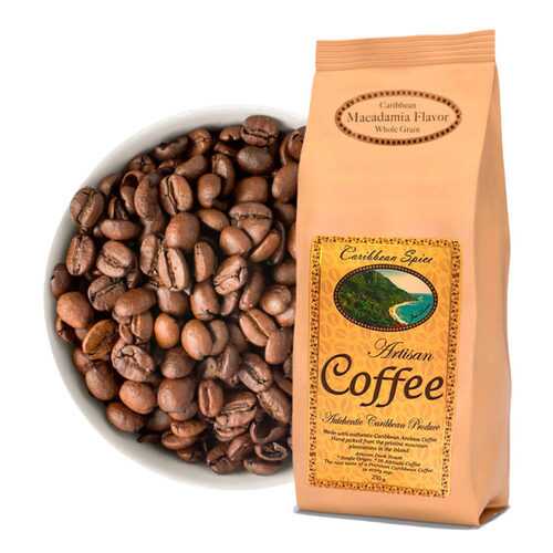 Кофе в зернах Caribbean Spice Artisan Kosher Coffee Macadamia Grain макадамия 250 г в Да