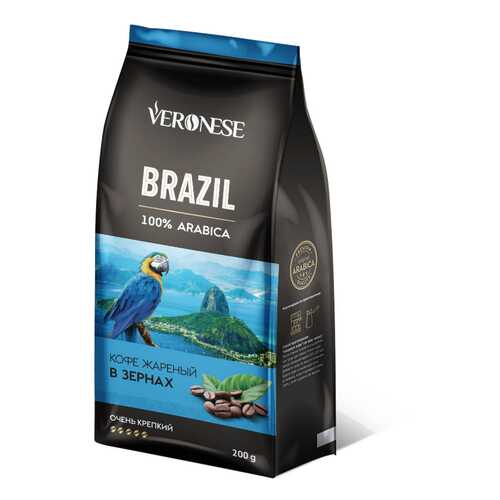 Кофе в зернах Veronese Brazil 200 г в Да