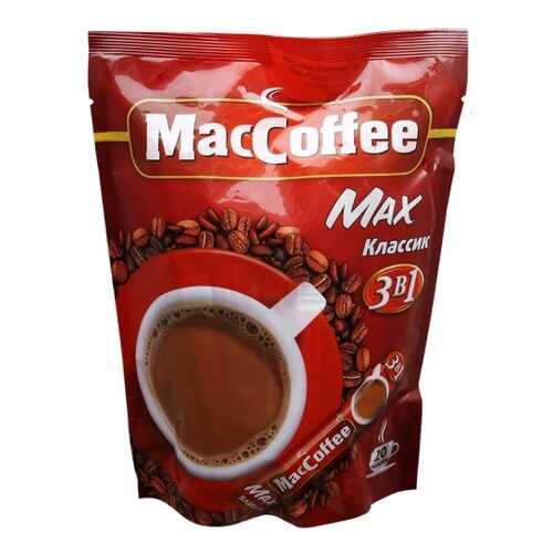 Кофейный напиток растворимый MacCoffee max классик 3в1 20 г 16 штук в Да