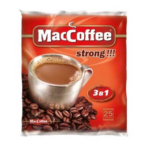 Кофейный напиток растворимый MacCoffee strong 3в1 50 г 16 штук в Да