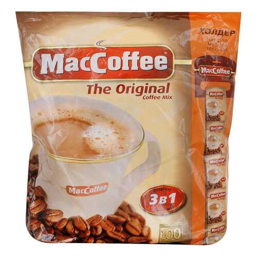 Напиток MacCoffe кофейный Original 3в1 растворимый 20 г 100 штук в Да