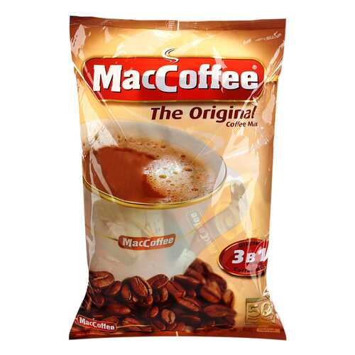 Напиток MacCoffe кофейный original 3в1 растворимый 20 г 50 пакетиков в Да