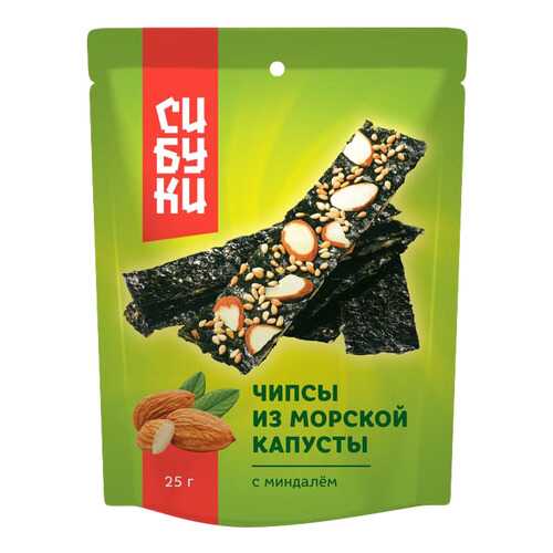 Чипсы Сибуки из морской капусты с миндалем 25 г в Да