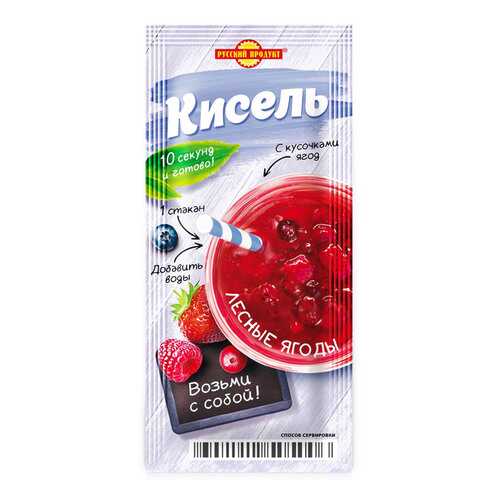 Кисель моментальный порционный Русский Продукт лесные ягоды 25 г в Да