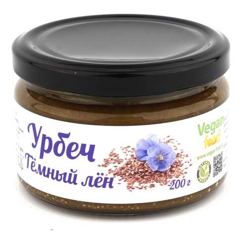 Урбеч Vegan-food из семян темного льна 200 г в Да