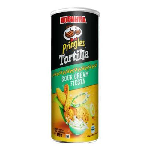 Чипсы кукурузные Pringles tortilla сметана 160 г в Да