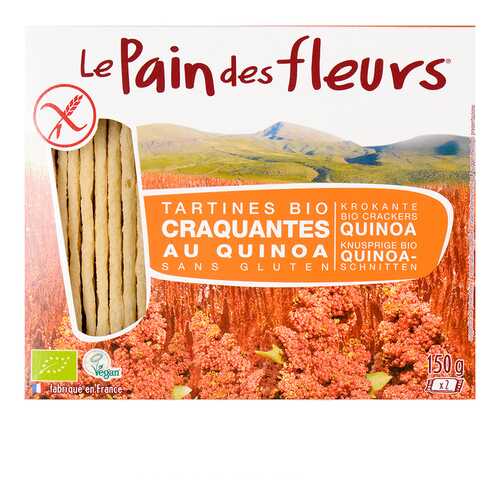 Хлебцы диетические из киноа Pain des fleurs 150 г в Да