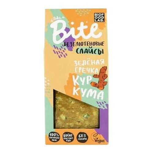 Хлебцы хрустящие Take a Bite слайсы из зеленой гречки с куркумой 100 г в Да