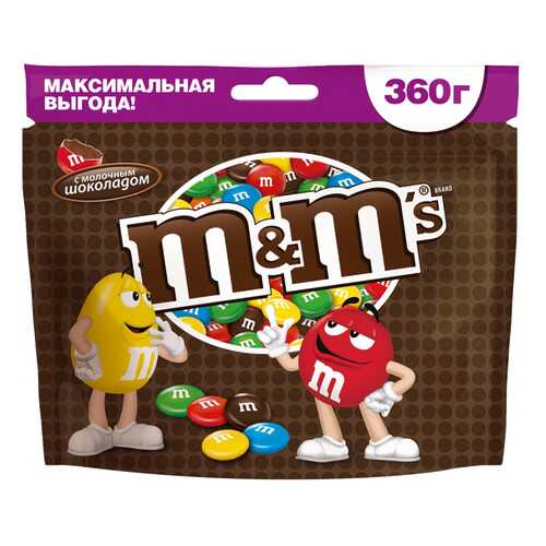 Драже M&M's с молочным шоколадом 360 г в Да