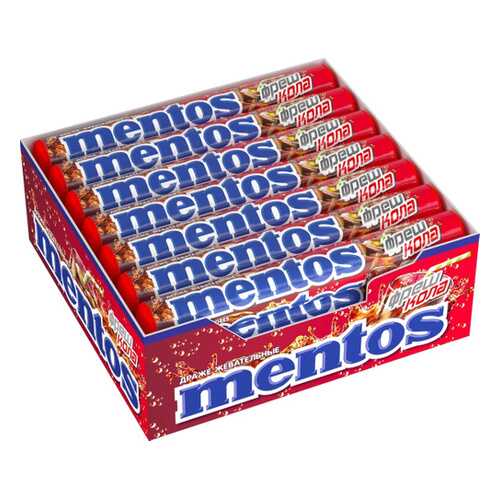 Драже Mentos cola жевательное 21*37 г в Да