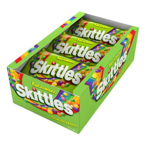 Драже Skittles кисломикс 38 г 12 штук в Да