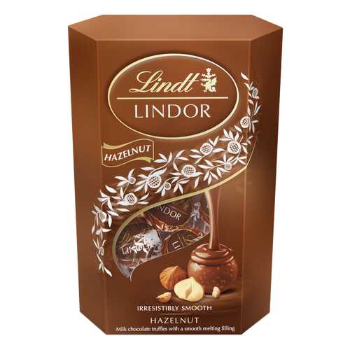 Набор конфет Lindt lindor молочный шоколад с кусочками фундука 200 г в Да