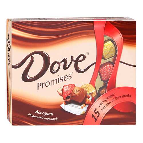 Шоколадный набор Dove promises ассорти молочный 118 г в Да