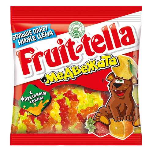 Мармелад Fruit-tella медвежата жевательный с натуральным фруктовым соком 150 г в Да