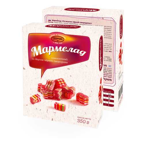 Мармелад семислойный со вкусом черной смородины 350г в Да