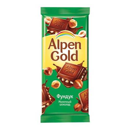 Шоколад ALPEN GOLD молочный с фундуком 90г*5 шт в Да