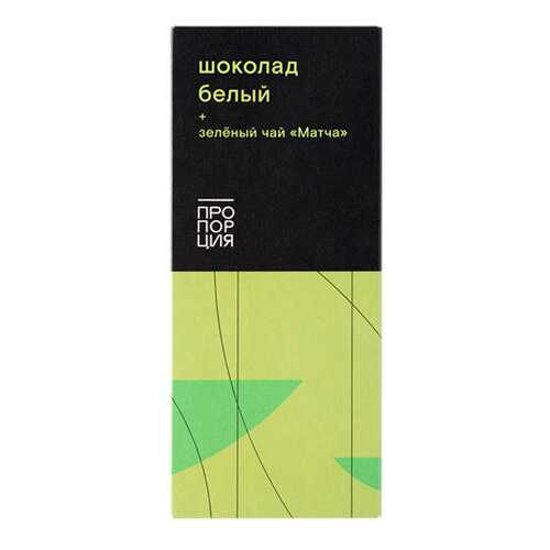 Шоколад белый с зелёным чаем матча Пропорция 75 г в Да
