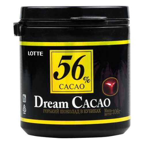 Шоколад горький Lotte dream cacao 56% в кубиках 106 г в Да