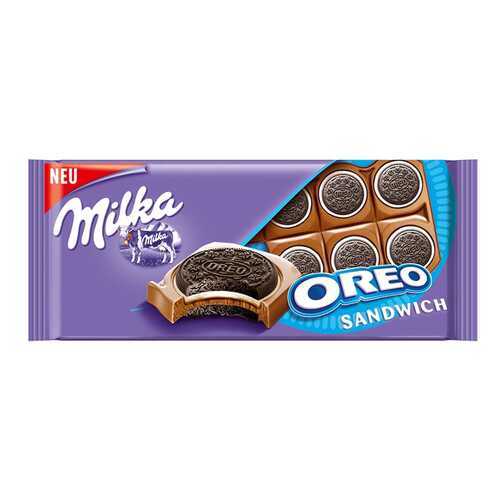 Шоколад Milka oreo sandwich 92 г в Да