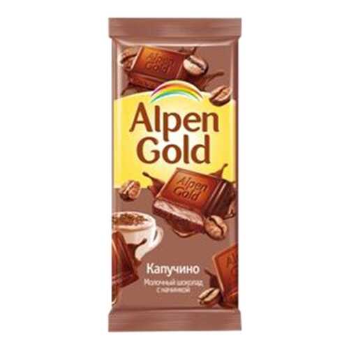 Шоколад молочный Alpen Gold с начинкой капучино 90 г в Да