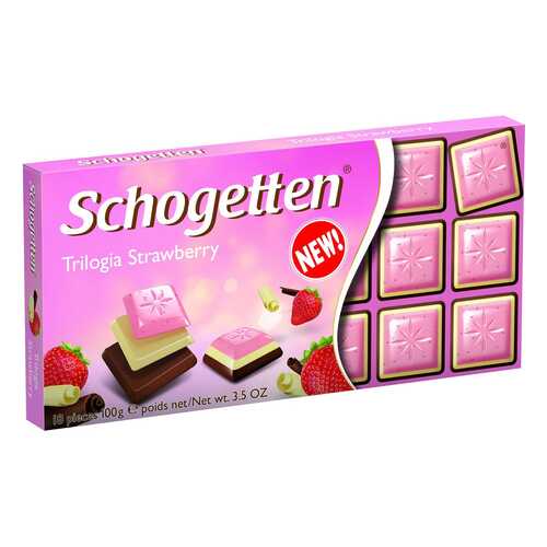 Шоколад Schogetten trilogia strawberry 100 г в Да