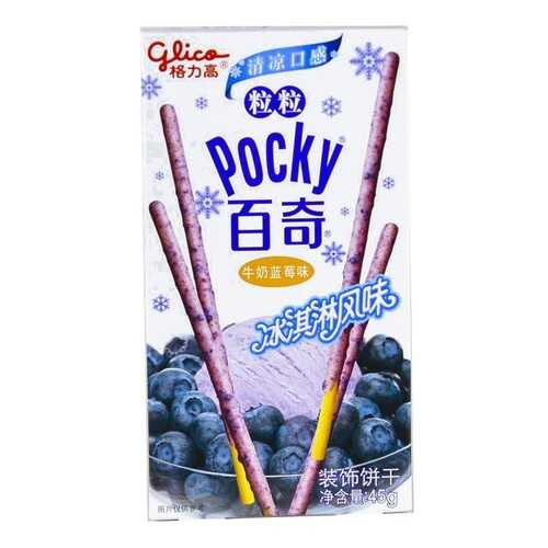 Палочки Glico Pocky со вкусом мороженного и голубики 47 г в Да