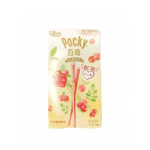 Палочки Pocky Glico со вкусом клюквы с глазурью 55 г в Да