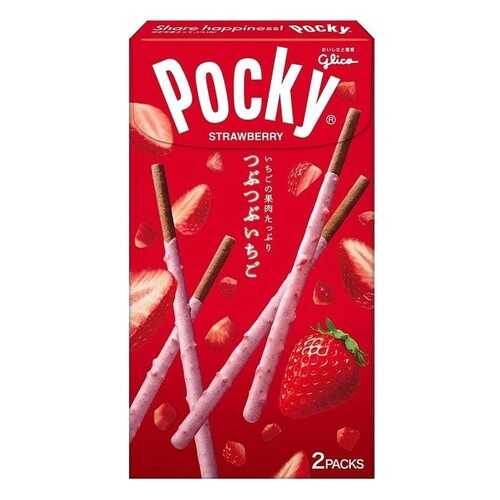 Палочки Pocky Glico в шоколаде клубничные сердечки 57.6 г в Да