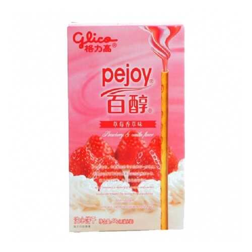 ПОККИ PEJOY GLICO КЛУБНИКА со СЛИВКАМИ 48 г в Да