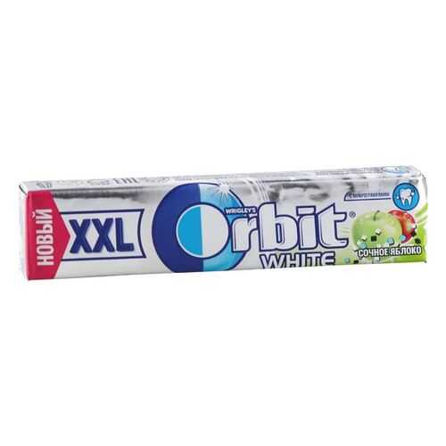 Резинка жевательная Orbit white с ароматом яблока 20.4 г в Да