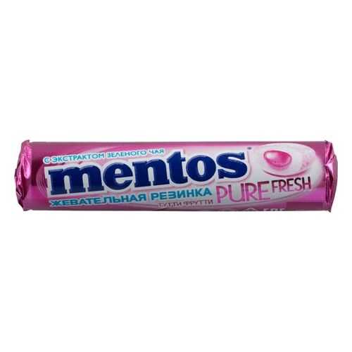 Жевательная резинка Mentos тутти-фрутти без сахара с экстрактом зеленого чая 16 г в Да