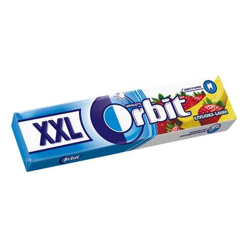 Жевательная резинка Orbit xxl с ароматом клубники/банана б/сахара 20.4 г в Да