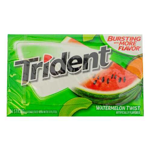 Жевательная резинка Trident Watermelon 26.6 г, США в Да