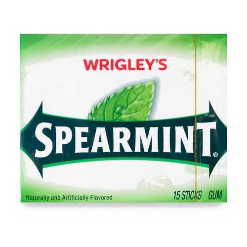 Жевательная резинка Wrigley's Spearmint 15 пластинок США в Да