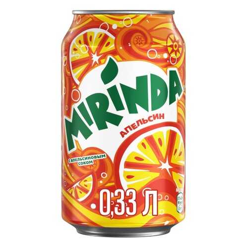 Напиток Mirinda апельсин жестяная банка 0.33 л в Да